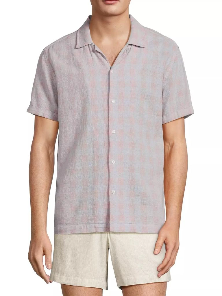 Rails Dresden Gingham Cotton Camp Shirt 3