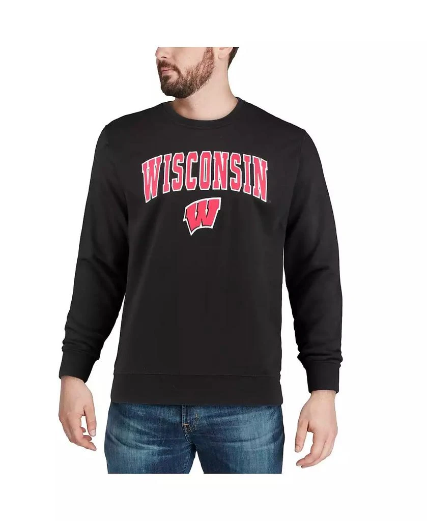 Colosseum Men
s Wisconsin Badgers Arch 
Logo Crew Neck Sweatshirt 4