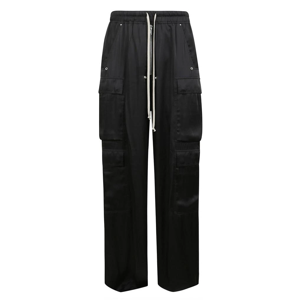 Rick Owens Rick Owens Satin Drawstring Cargo Pants 1