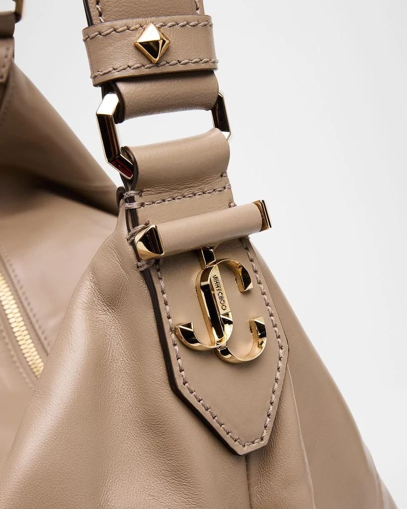 Jimmy Choo Zip Leather Hobo Bag 5