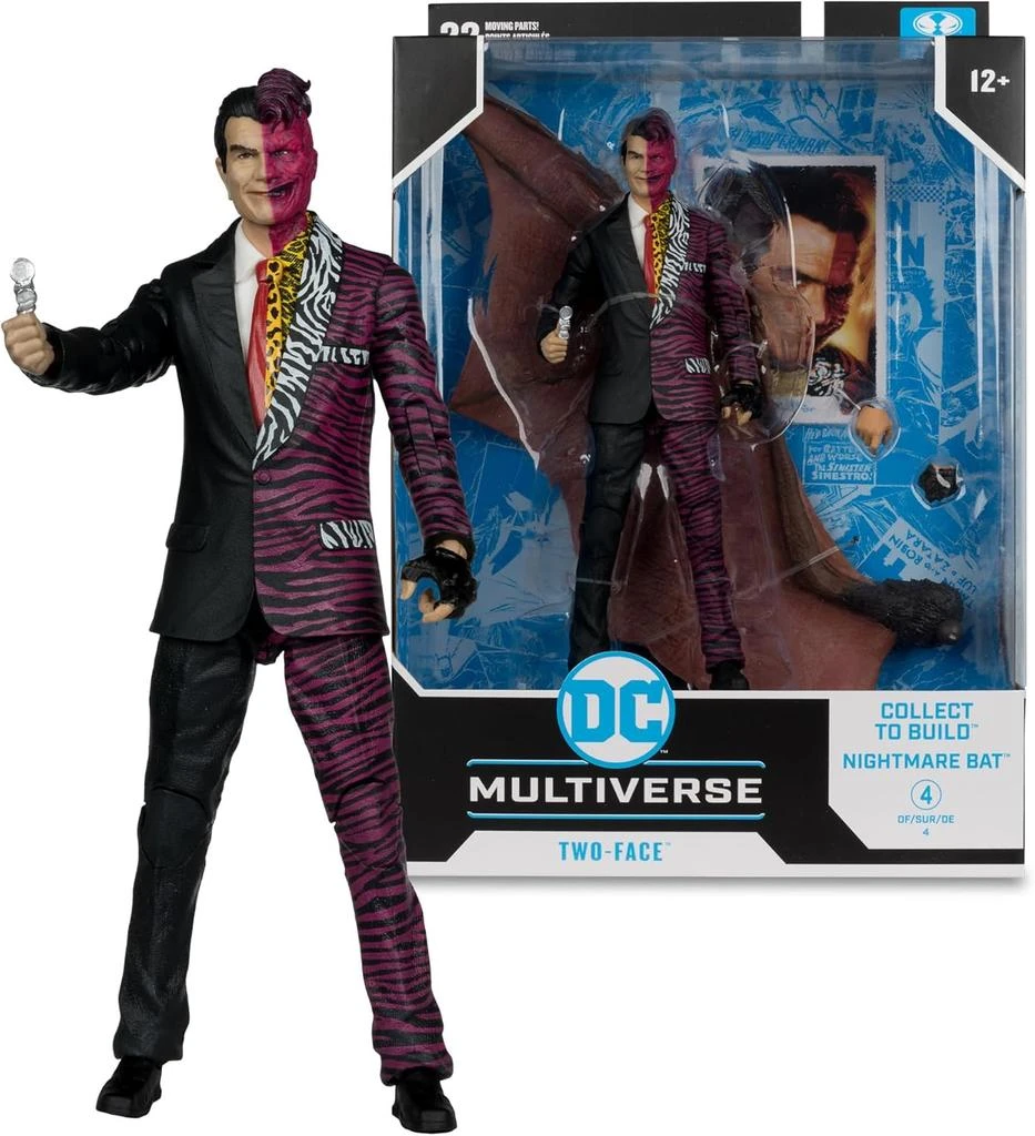undefined DC Multiverse Batman Forever Movie 7" Action Figure Build-A Wave 13 - Two-Face 1