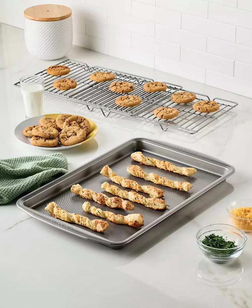 Circulon Bakeware 11" x 17" Baking Sheet Pan & Expandable Cooling Rack 3-Pc. Set 7