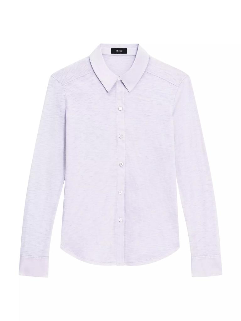 Theory Lilac blouse Medium Button up $295 offers