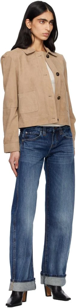 Max Mara Tan Baia Suede Jacket 4