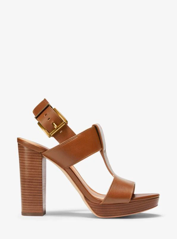Michael Kors Becker Leather Platform Sandal 2