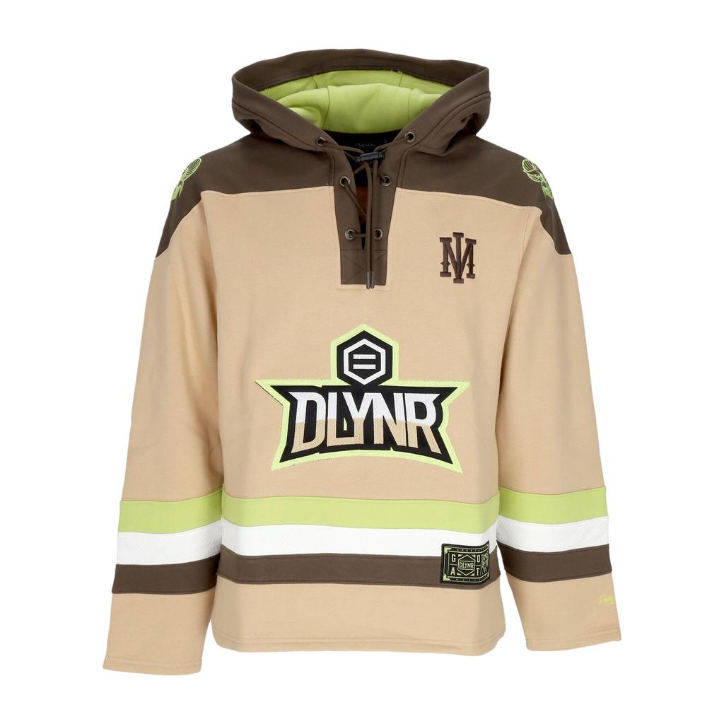 DOLLY NOIRE Men's Hockey Sweatshirt Goat Hockey Hoodie Beige