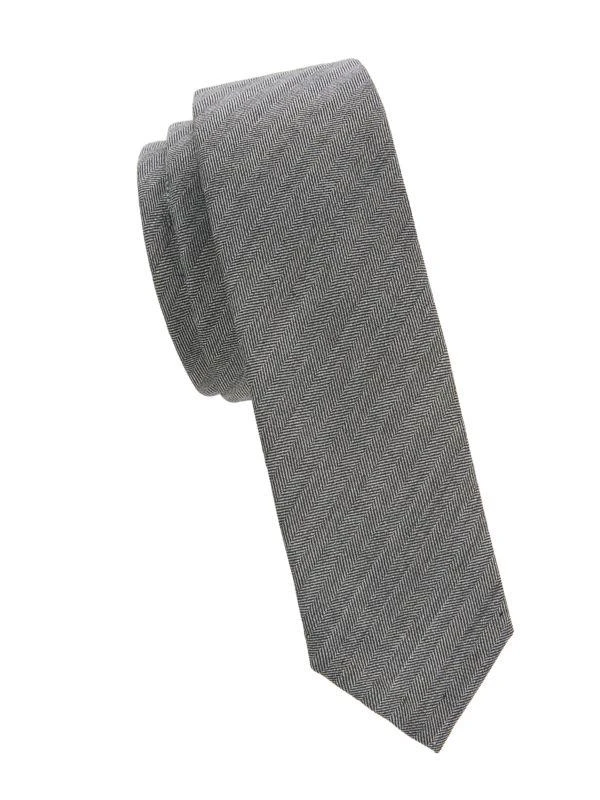 Thom Browne Herringbone Wool Tie 1