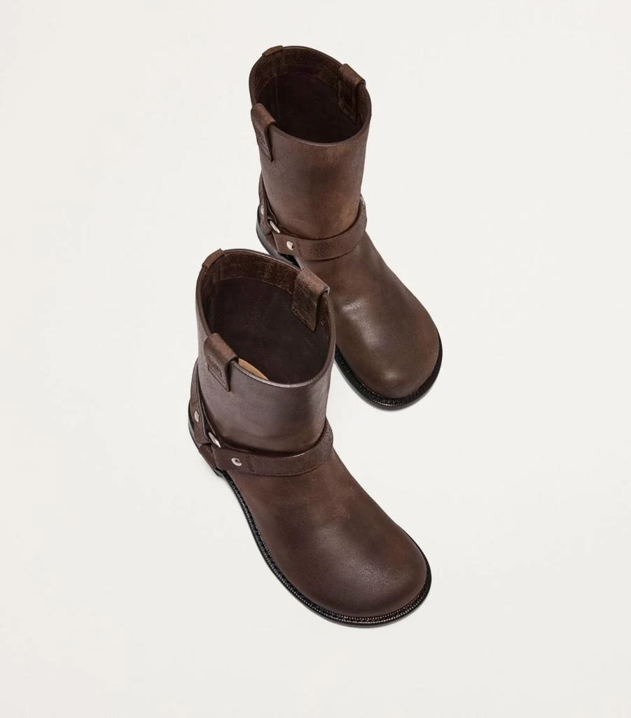 Loewe Leather Campo Biker Boots 3