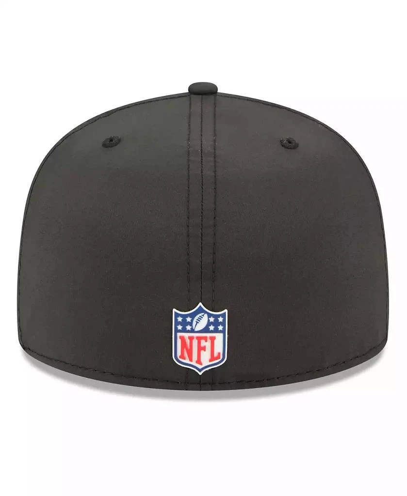 New Era Men's Black New York Jets 2025 Sideline 59FIFTY Fitted Hat 3