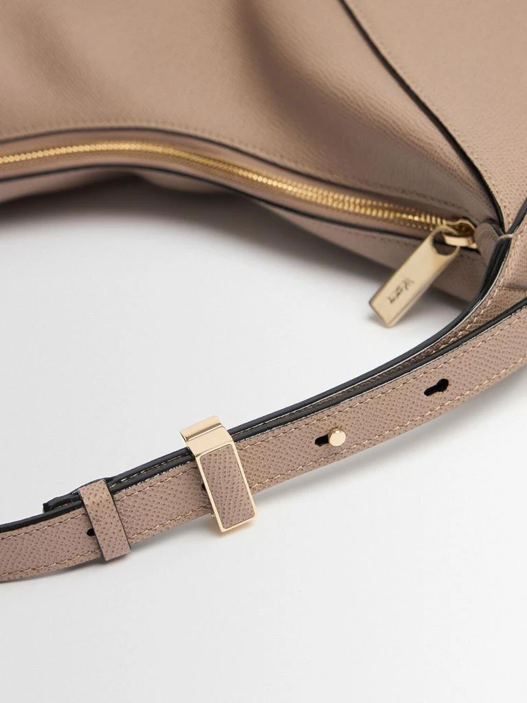 VALEXTRA Small Vivi Leather Hobo Bag 3