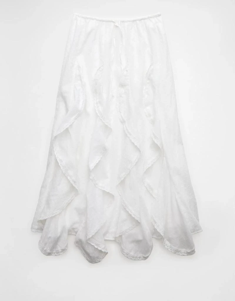 AE AE High-Waisted Cascade Ruffle Maxi Skirt 3