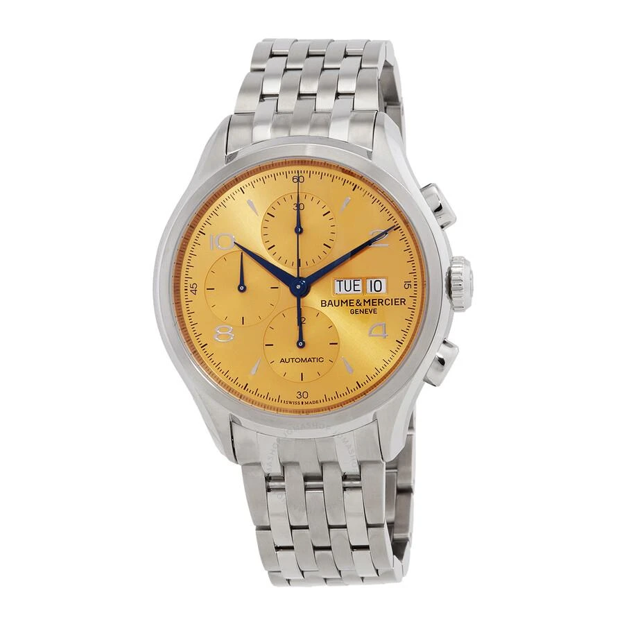 Baume Et Mercier Clifton Chronograph Automatic Champagne Dial Men's Watch M0A10241 1
