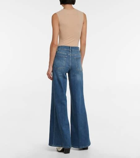 FRAME Le Palazzo high-rise wide-leg jeans 3
