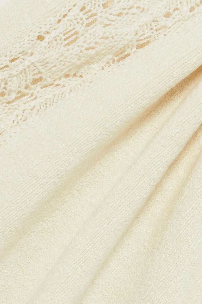 Le Kasha Abri crochet-trimmed linen mini dress 4