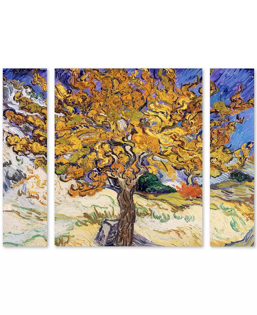 Trademark Global Vincent Van Gogh 'Mulberry Tree 1889' Multi Panel Art Set Large - 25" x 30" x 2"