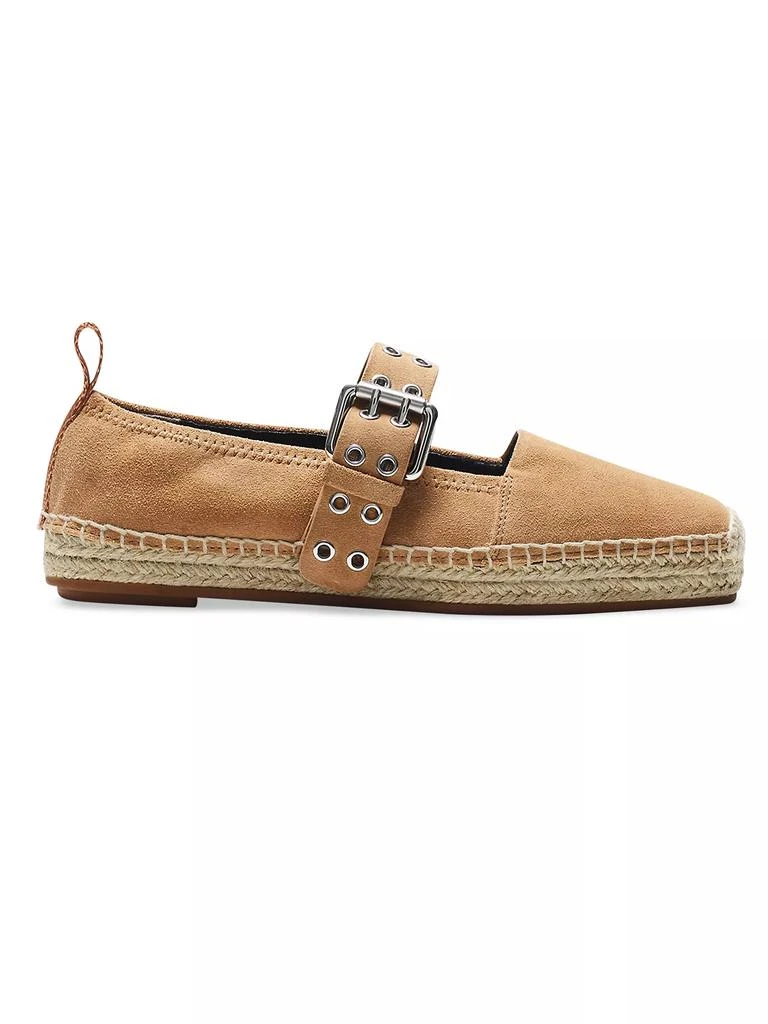 Rag & Bone Anteros Buckle-Detailed Suede Espadrilles 1