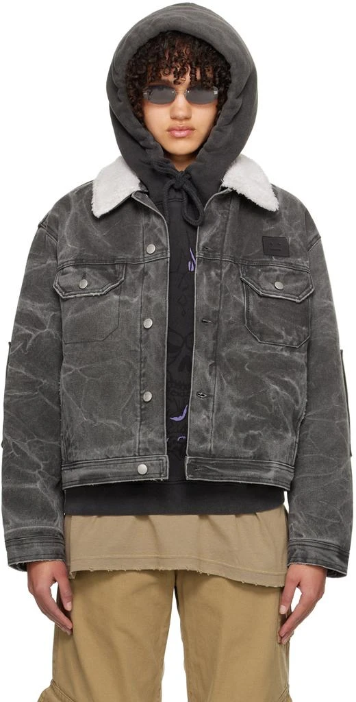 Acne Studios Gray Padded Denim Jacket 1