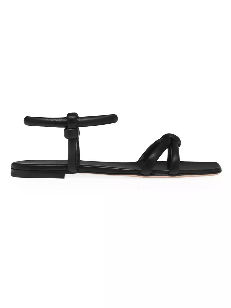 Gianvito Rossi Juno 05 Knotted Leather Sandals 1