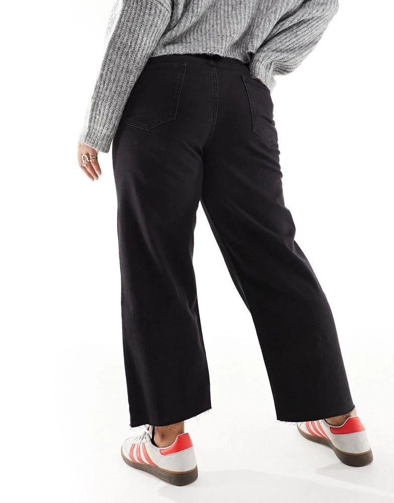 ASOS ASOS DESIGN Curve ankle grazer straight leg jean in black - BLACK 3