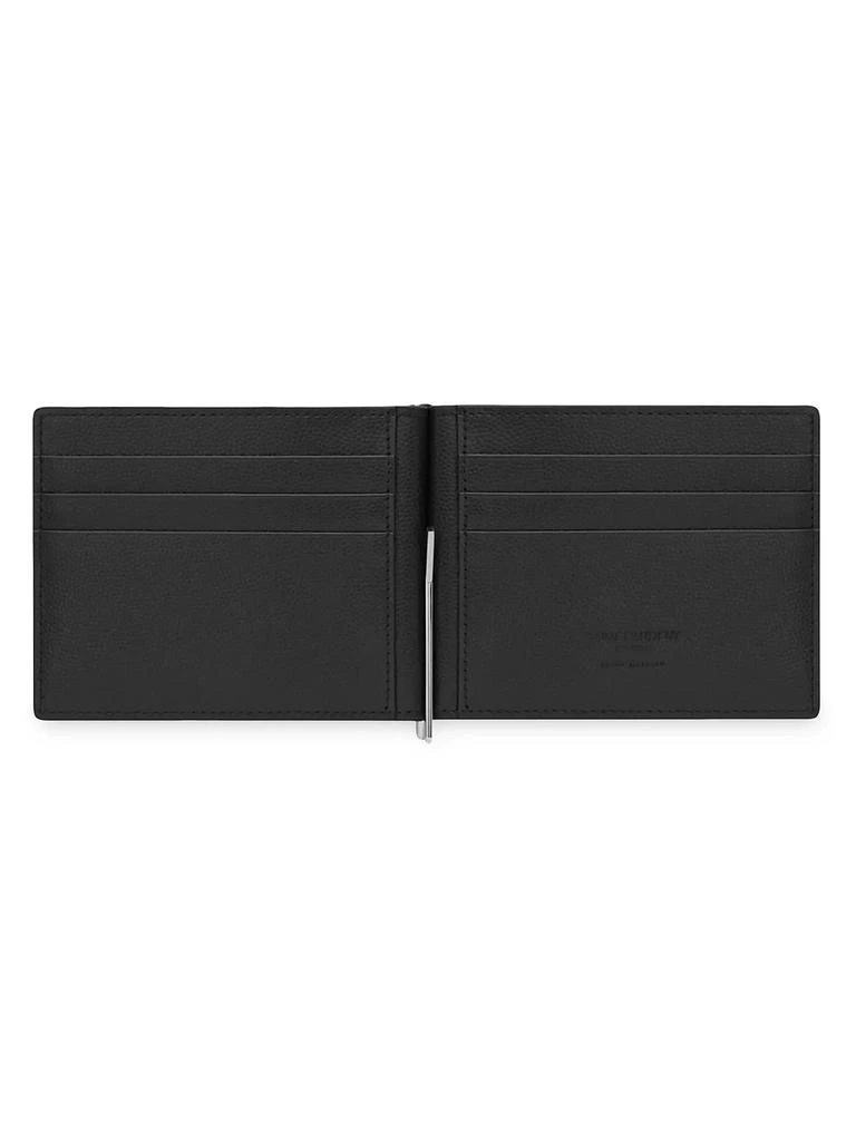Yves Saint Laurent Grain Leather Bifold Wallet 4