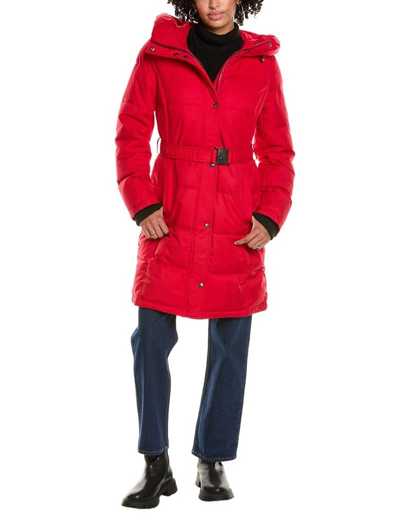 Sam Edelman Belted 3-Quarter Puffer Coat 3