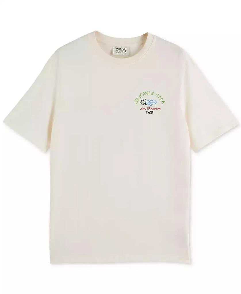 Scotch & Soda Men's Short Sleeve Double Graphic Crewneck T-Shirt 5