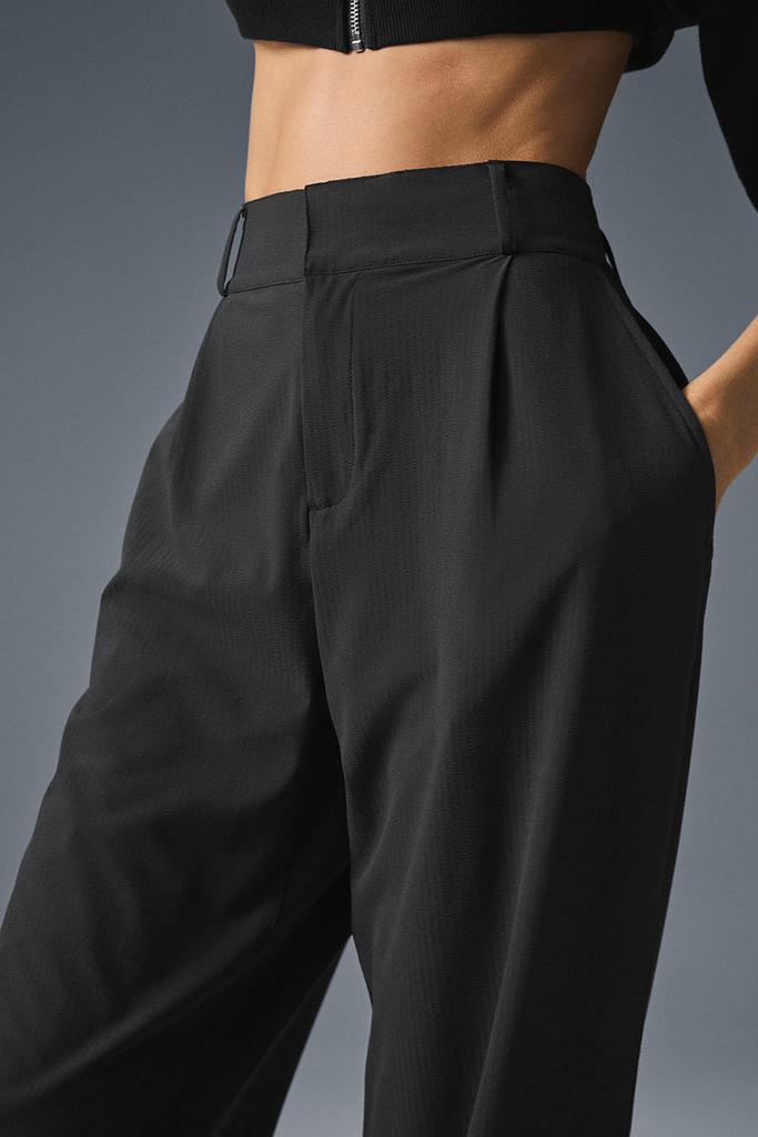 Alo High-Waist Dreamscape Trouser (Regular) - Black - Leggings