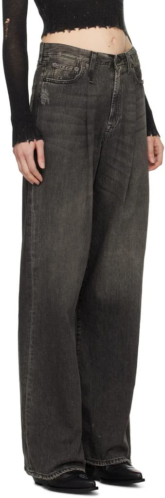 R13 Black Damon Pleated Jeans 2