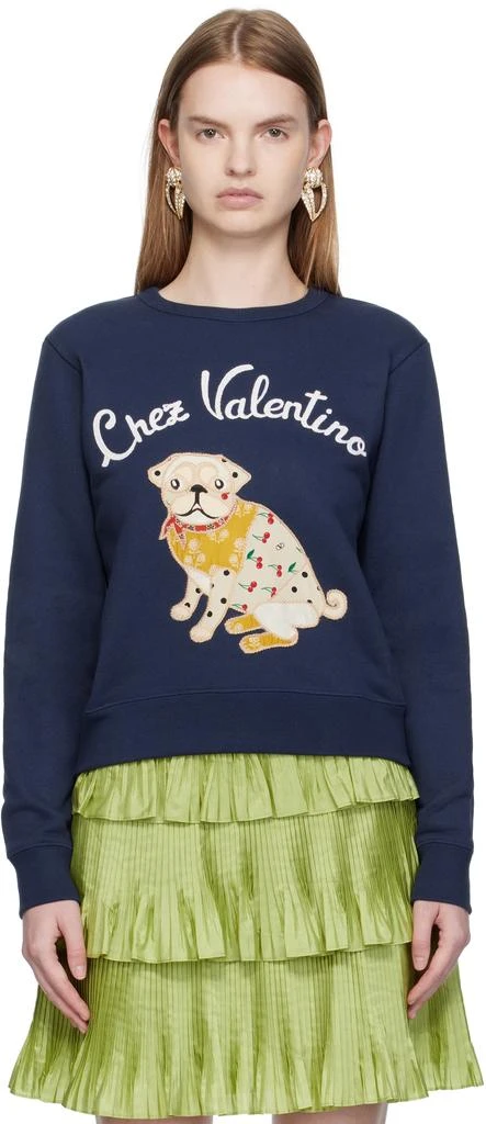 Valentino Navy 
Le Chien De La Maison
 Sweatshirt 1