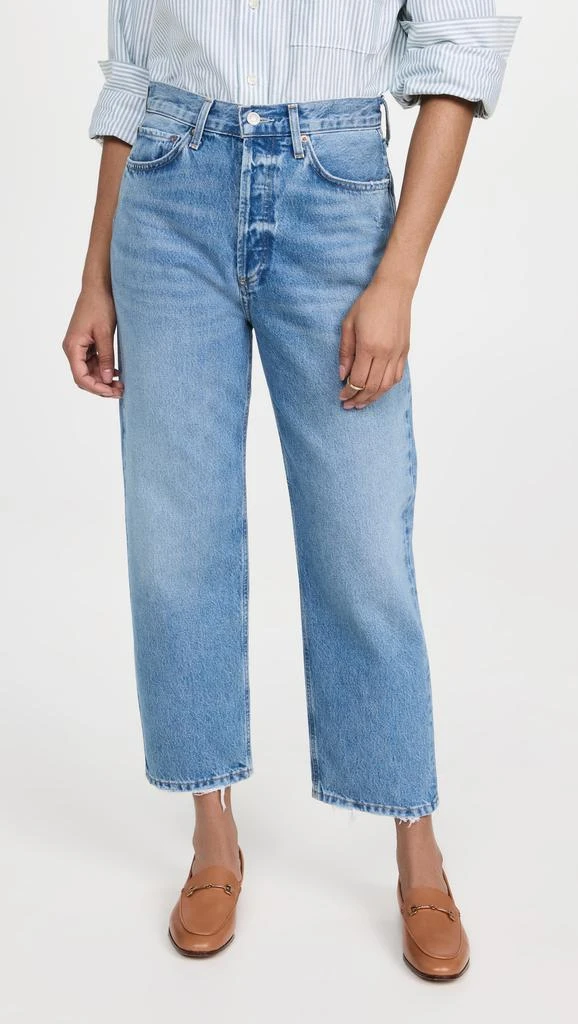 AGOLDE 90s Crop Mid Rise Straight Jeans 1