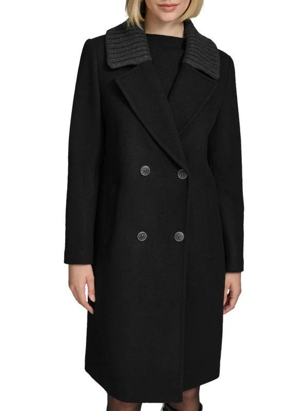 Andrew Marc Sloane Walker Textured Wool Blend Coat 1