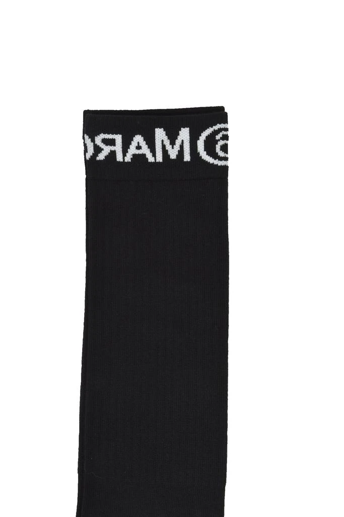 MM6 MM6 Maison Margiela Kids Logo Intarsia Socks 2