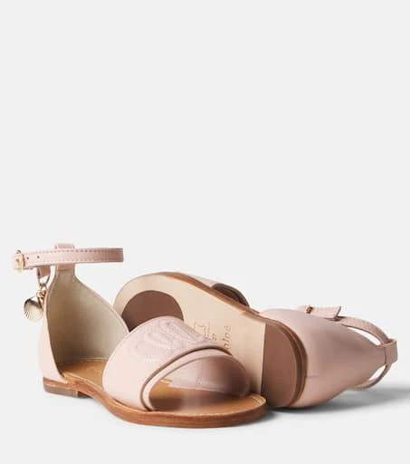Chloé Logo leather sandals 5