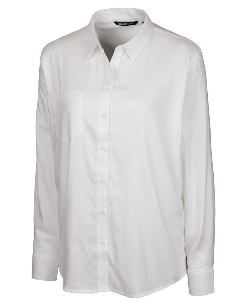 Cutter & Buck Ladies' Windward Twill Long Sleeve Shirt 4