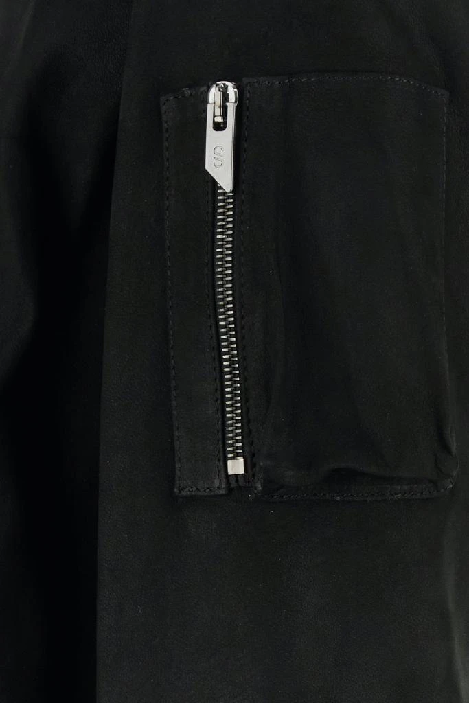 SANTORO Black suede bomber jacket 3