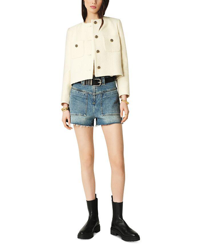 ba&sh David Denim Shorts in Light Used Blue