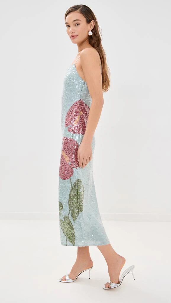 Farm Rio Anthurium Flowers Slip Maxi Dress 4