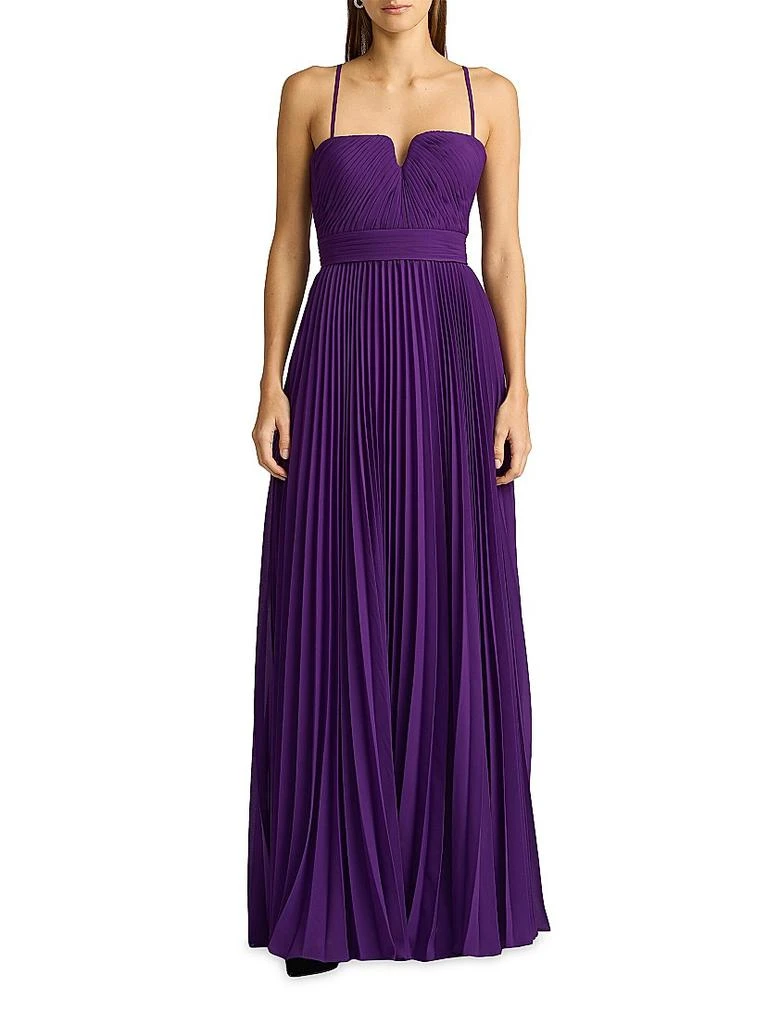 Pleated A-Line Gown  On Sale Now with Up to 50% Off | Discover Exclusive  Deals & Savings at BeyondStyle  Authentic Zac Posen  Women's|sleeveless|pleated|women's|squareneck|women's apparel|dresses|solid|contemporary|floor-length|a-line  with Limited ...