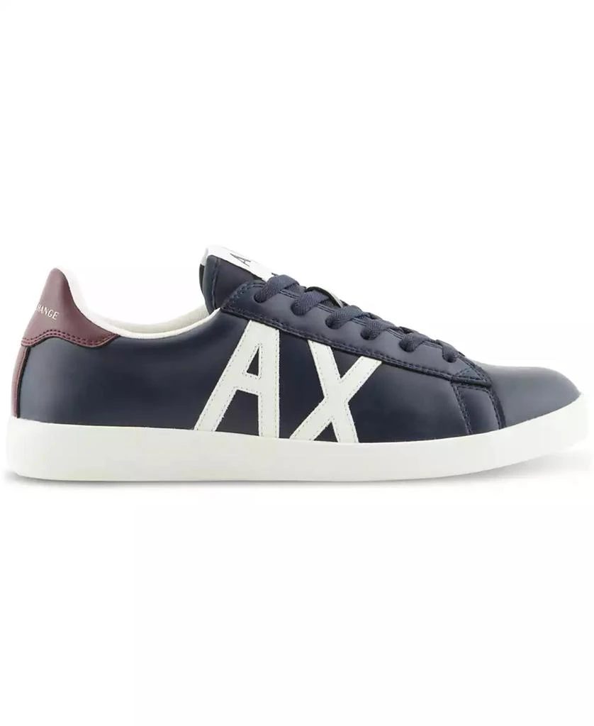 A|X Armani Exchange Men's Leather Logo Sneaker 3