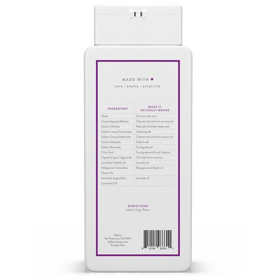 Native Body Wash Lavender and Rose