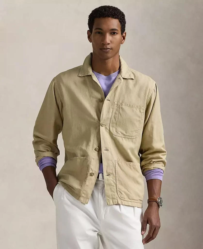 Ralph Lauren Men
s Linen-Cotton Overshirt 1
