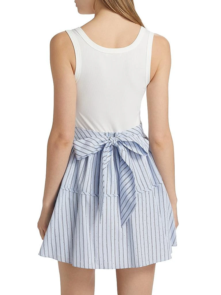 Ramy Brook Moxie Crystal-Embellished Striped Minidress 5