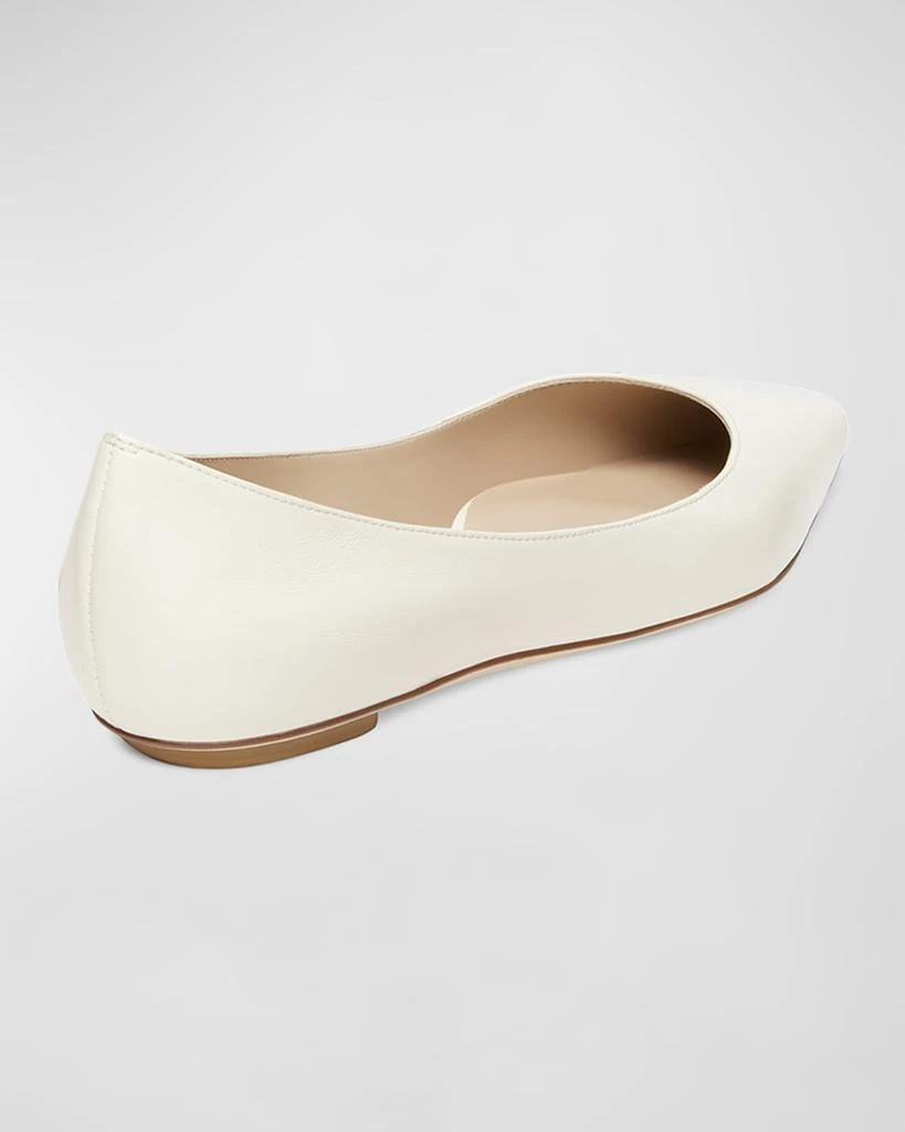 Stuart Weitzman Emilia Leather Ballerina Flats 3