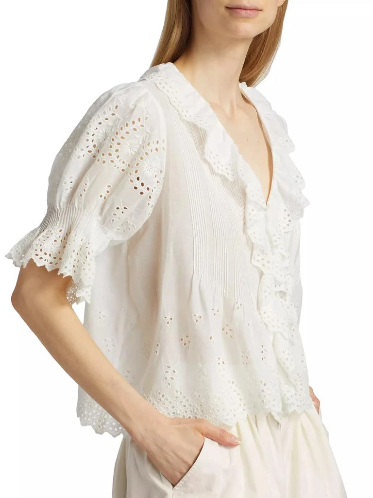 DÔEN Henri Voile Eyelet Top 6