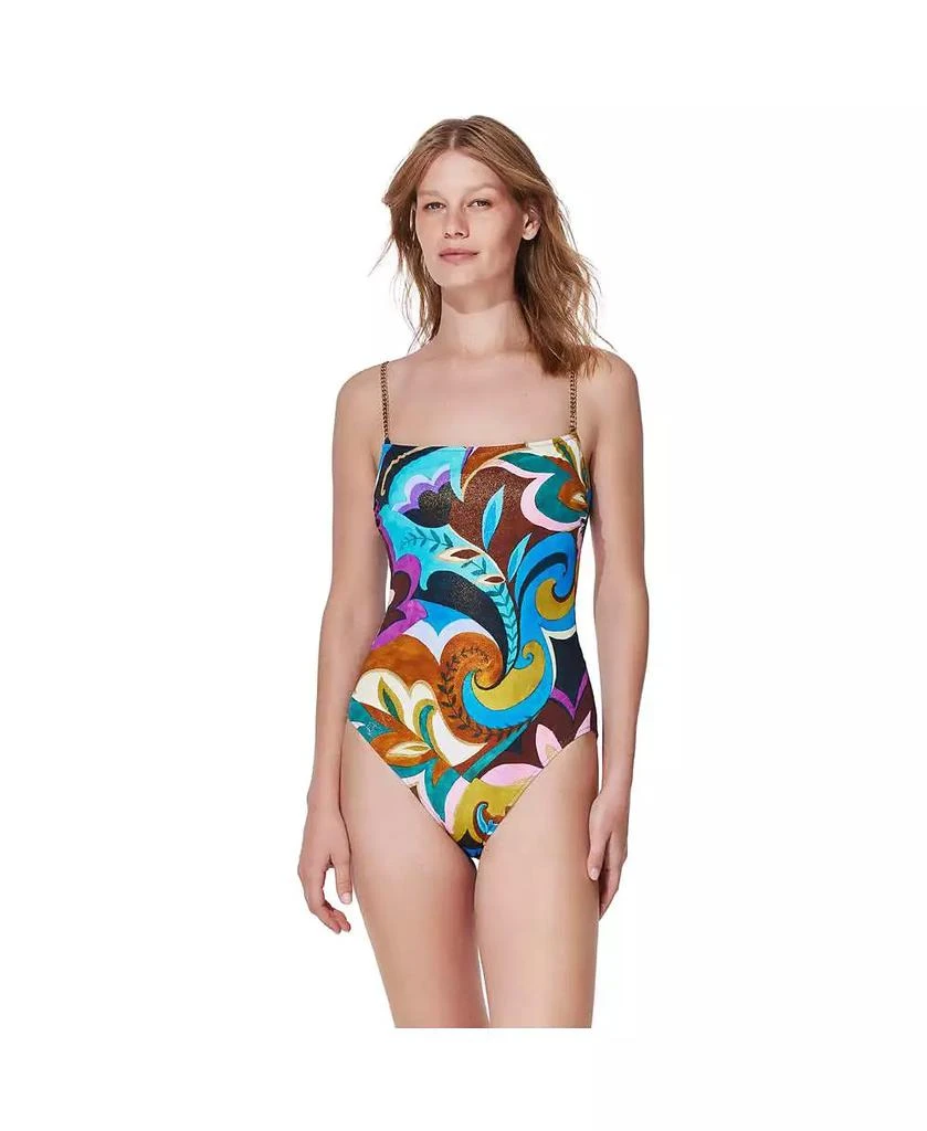 Gottex Women
s Porto Round Neck Chain Straps One Piece