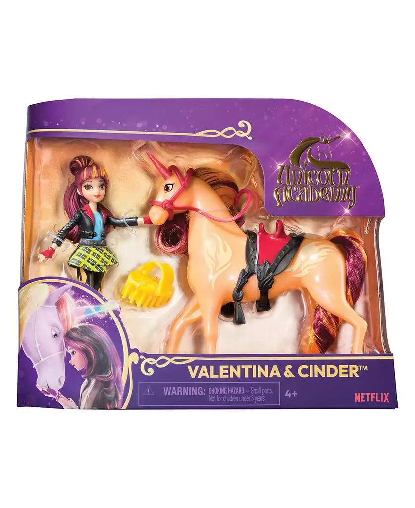 Unicorn Academy Valentina Cinder Set with 2 Riding Toys 6