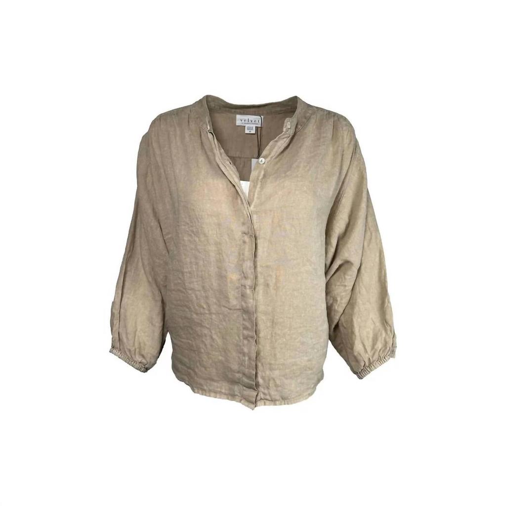 Velvet by Graham & Spencer Velvet By Graham & Spencer - Women's Avis Linen Top