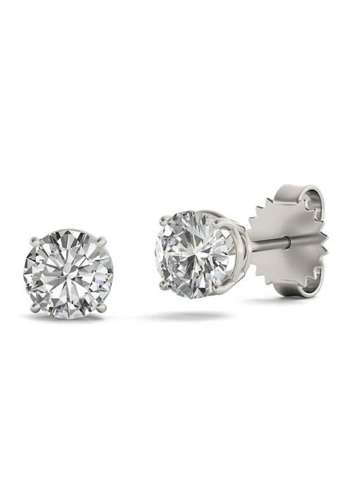 Charles 
Colvard 1.6 ct. t.w. Moissanite Stud Earrings in 14K White Gold