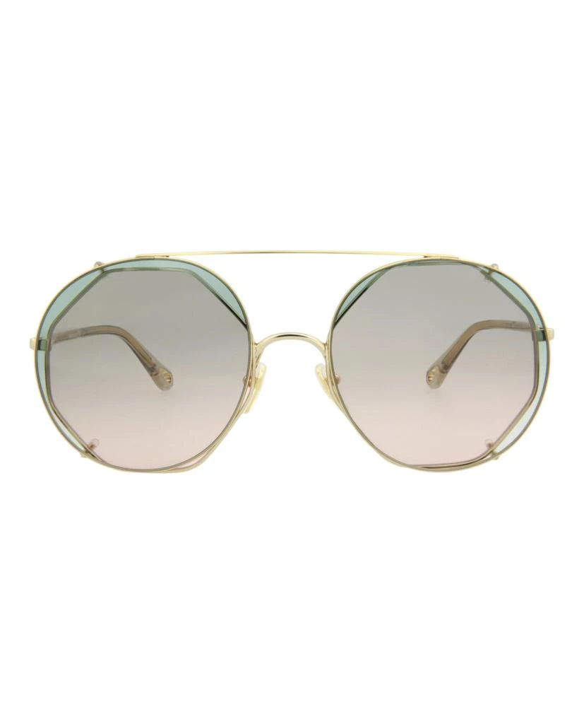 Chloé Round-Frame Metal Sunglasses 1