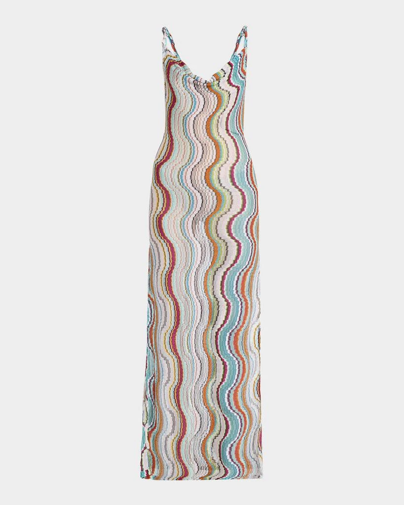 Missoni Wave Multicolor Chevron Maxi Dress Coverup 1